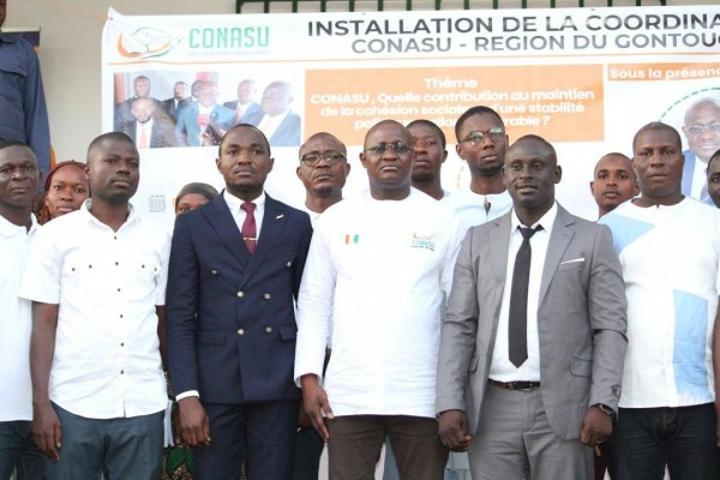 La CONASU renforce sa présence sur le terrain, Dr Zanga Coulibaly installe la coordination régionale du Gontougo La CONASU renforce sa présence sur le terrain, Dr Zanga Coulibaly installe la coordination régionale du Gontougo