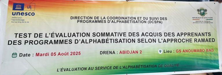 Alphabétisation : une réunion préparatoire tenue à Abidjan en prélude au test d’évaluation des acquis des apprenants Alphabétisation : une réunion préparatoire tenue à Abidjan en prélude au test d’évaluation des acquis des apprenants