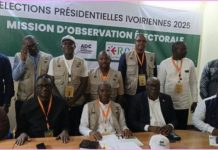Présidentielle 2025: Mission ADC-ROEF salue le scrutin Présidentielle 2025: Mission ADC-ROEF salue le scrutin