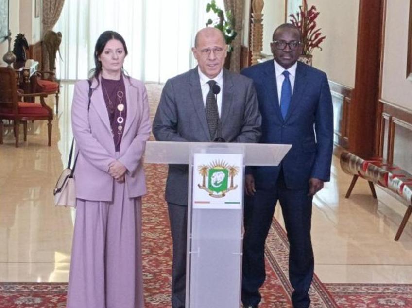 Ambassadeur Luzzi fait ses adieux à Ouattara Ambassadeur Luzzi fait ses adieux à Ouattara