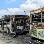 Incendie de 19 bus au dépôt SOTRA à Abobo Incendie de 19 bus au dépôt SOTRA à Abobo