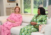 Dominique Ouattara Et La Première Dame D’Angola Dominique Ouattara Et La Première Dame D'Angola