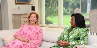 Dominique Ouattara Et La Première Dame D’Angola Dominique Ouattara Et La Première Dame D'Angola