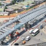 Pose des caissons à l’échangeur Riviera 3 à 68 % Pose des caissons à l'échangeur Riviera 3 à 68 %