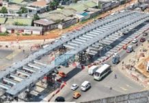 Pose des caissons à l’échangeur Riviera 3 à 68 % Pose des caissons à l'échangeur Riviera 3 à 68 %