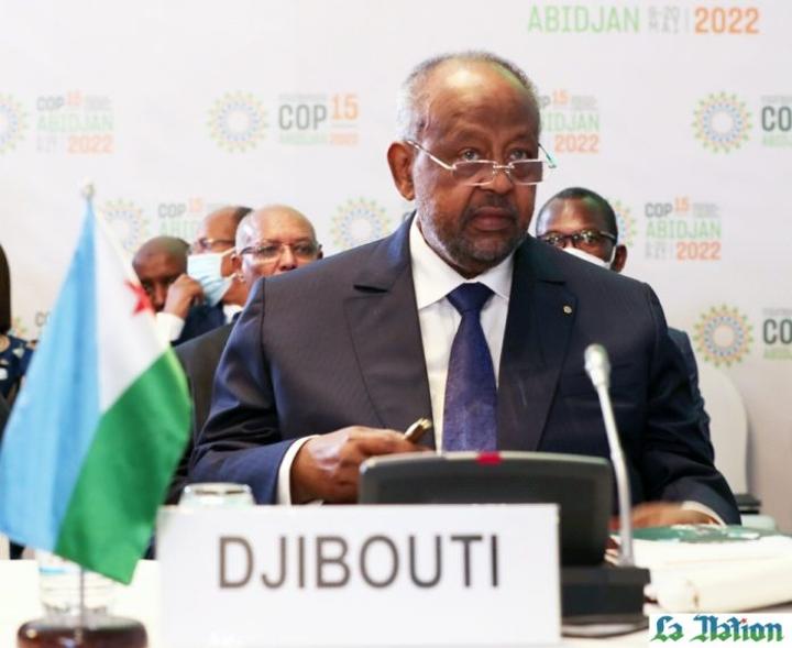 Le Président Guelleh appelle de ses vœux à la réalisation d’une plus grande solidarité internationale autour des conséquences drastiques nées de la sécheresse et de la désertification Le Président Guelleh appelle de ses vœux à la réalisation d’une plus grande solidarité internationale autour des conséquences drastiques nées de la sécheresse et de la désertification