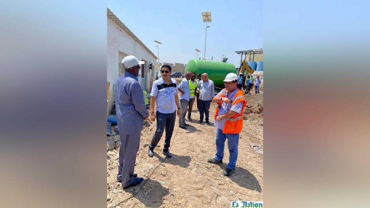 Le Premier ministre s’enquiert de l’évolution des travaux de l’Usine de dessalement d’eau de Doraleh Le Premier ministre s’enquiert de l’évolution des travaux de l’Usine de dessalement d’eau de Doraleh