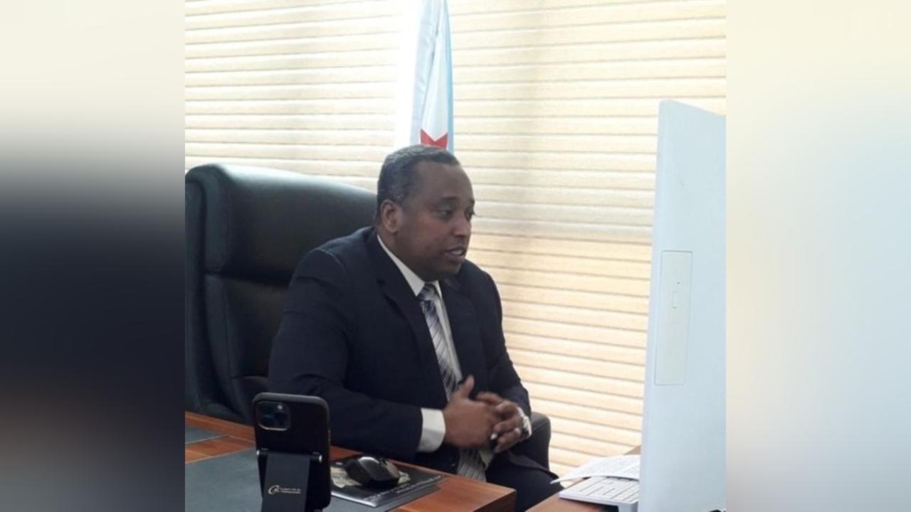 Le Ministre de l’Energie, chargé des Ressources Naturelles participe par visioconférence à une réunion de haut niveau organisée au Maroc par l’AREi (Initiative Africaine pour les Énergies Renouvelables) Le Ministre de l’Energie, chargé des Ressources Naturelles participe par visioconférence à une réunion de haut niveau organisée au Maroc par l’AREi (Initiative Africaine pour les Énergies Renouvelables)