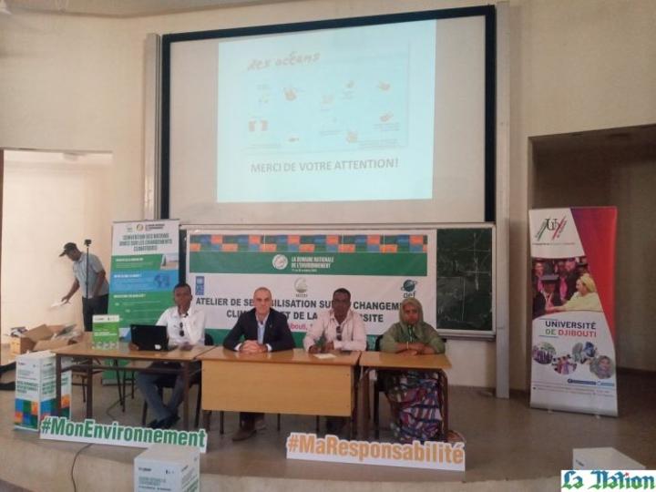 Atelier de sensibilisation sur la biodiversité et le changement climatique à l’Université de Djibouti Atelier de sensibilisation sur la biodiversité et le changement climatique à l’Université de Djibouti