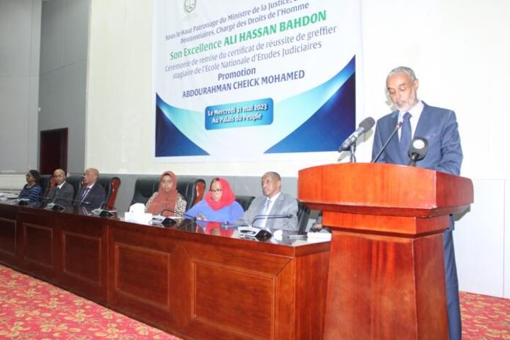 Ecole nationale d’Etudes Judiciaire : Remise de certificat à la 1ère promotion « Abdourahman Cheick Mohamed » Ecole nationale d’Etudes Judiciaire : Remise de certificat à la 1ère promotion « Abdourahman Cheick Mohamed »