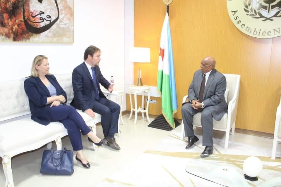 Le président du parlement Dileita Mohamed Dileita reçoit le député français de la 2ème circonscription du Finistère Jean-Charles Larsonneur Le président du parlement Dileita Mohamed Dileita reçoit le député français de la 2ème circonscription du Finistère Jean-Charles Larsonneur