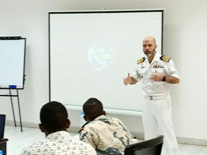 Conférence du Commandant de la force navale Atalante de l’UE au CRFM de Djibouti Conférence du Commandant de la force navale Atalante de l’UE au CRFM de Djibouti