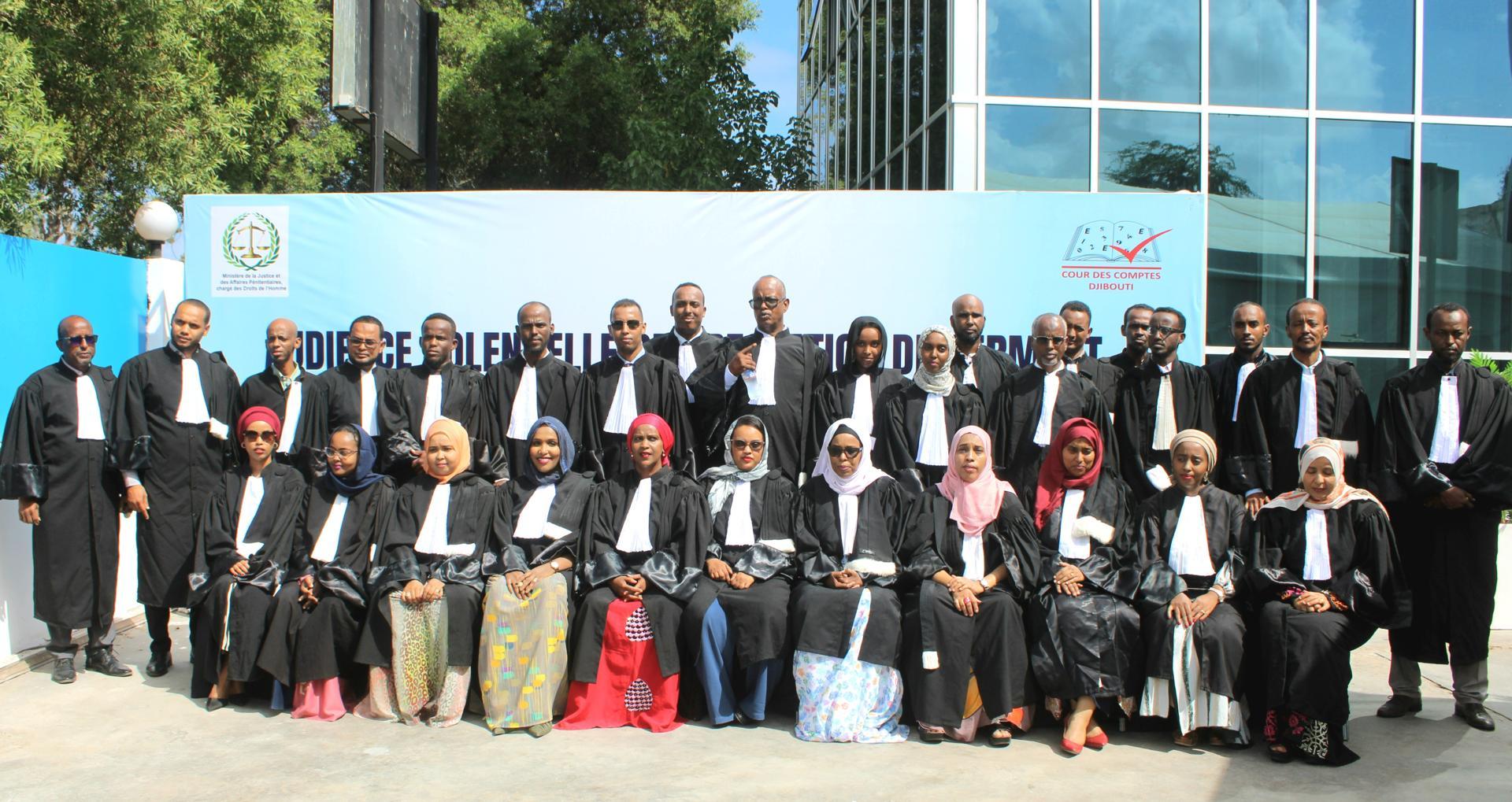 Cérémonie de prestation de serment de nouveaux magistrats à la Cour des Comptes de Djibouti Cérémonie de prestation de serment de nouveaux magistrats à la Cour des Comptes de Djibouti