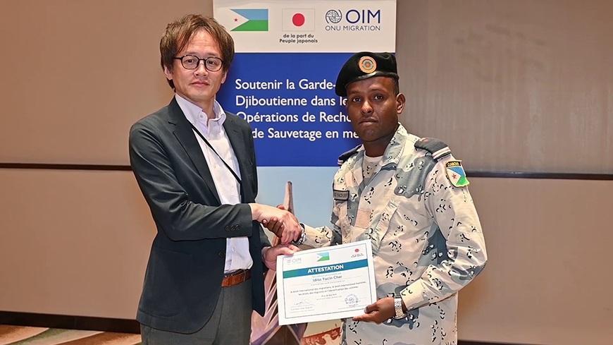 Tenue d’une cérémonie de clôture d'une formation sur le droit maritime et international des migrations Tenue d’une cérémonie de clôture d'une formation sur le droit maritime et international des migrations