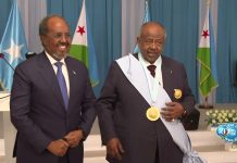 Médaille d’Honneur décernée à Ismaïl Omar Guelleh Médaille d'Honneur décernée à Ismaïl Omar Guelleh