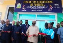 Inauguration de l’Académie de Football à Djibouti Inauguration de l'Académie de Football à Djibouti
