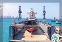 M/V Africa Remis à l’Eau Après Travaux de Rénovation M/V Africa Remis à l'Eau Après Travaux de Rénovation