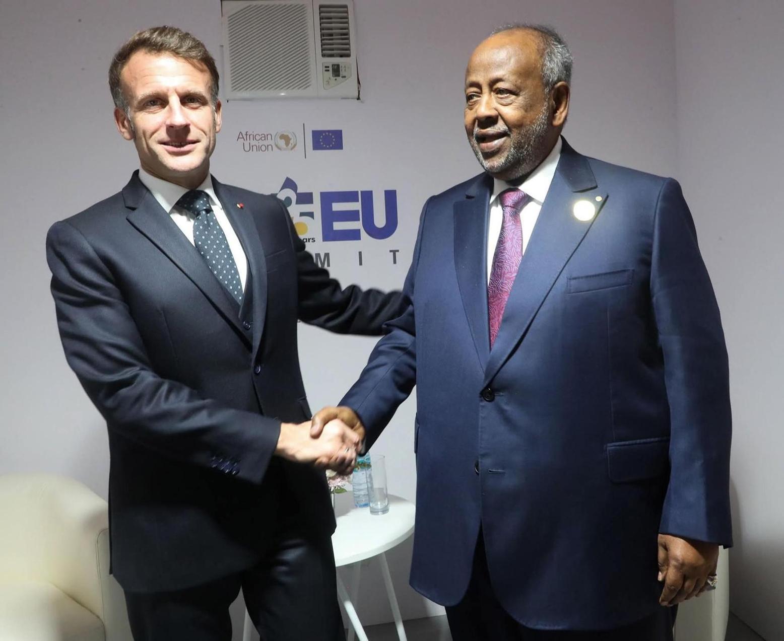 Guelleh Rencontre Son Homologue Français Au Sommet UA-UE Guelleh Rencontre Son Homologue Français Au Sommet UA-UE