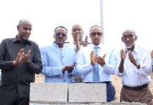 Pose de la Première Pierre du Guichet Unique du PK51 Pose de la Première Pierre du Guichet Unique du PK51