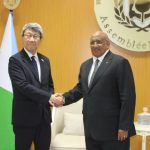 Réception des ambassadeurs du Japon et d’Éthiopie Réception des ambassadeurs du Japon et d'Éthiopie