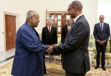 Guelleh Accueille Délégation Éthiopienne Importante Guelleh Accueille Délégation Éthiopienne Importante