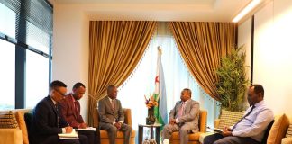 Ministre Yonis Ali Guedi Accueille Ambassadeur Éthiopien Ministre Yonis Ali Guedi Accueille Ambassadeur Éthiopien