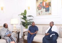Entretiens Tripartites Guelleh, Président Somalien et PM Éthiopien Entretiens Tripartites Guelleh, Président Somalien et PM Éthiopien