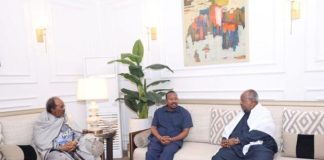 Entretiens Tripartites Guelleh, Président Somalien et PM Éthiopien Entretiens Tripartites Guelleh, Président Somalien et PM Éthiopien
