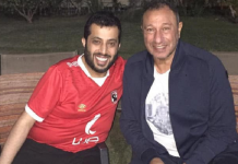 آل الشيخ يزور رئيس الأهلي المصري في منزله