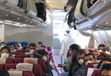 وصول طائرة مصرية تقل 300 مواطنا من الصين