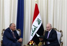 الرئيس العراقي يتسلم رسالة نصية من الرئيس المصري