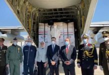 #وزيرة_الصحة تثير الجدل بمساعدات السيسي لإيطاليا وبدون كمامة