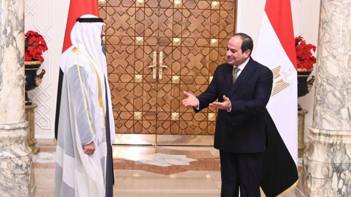 بن زايد يختتم زيارته إلى مصر بإعلان انضمام الإمارات لغاز شرق المتوسط