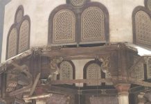 بالصور- أول تعليق من الآثار على سقوط جزء من رفرف قبة الفوارة بجامع السلطان حسن بالصور- أول تعليق من الآثار على سقوط جزء من رفرف قبة الفوارة بجامع السلطان حسن