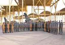 وصول القوات الجوية للمشاركة في التدريب المشترك (زايد-3) إلى دولة الإمارات وصول القوات الجوية للمشاركة في التدريب المشترك (زايد-3) إلى دولة الإمارات