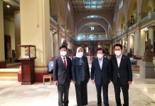 رئيس الجمعية الوطنية بكوريا الجنوبية يزور المتحف المصري رئيس الجمعية الوطنية بكوريا الجنوبية يزور المتحف المصري