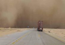 بالصور- رياح وأتربة غير مسبوقة على طريق “القطامية / السخنة” بالصور- رياح وأتربة غير مسبوقة على طريق "القطامية / السخنة"