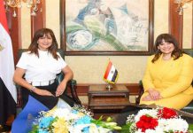 نبيلة مكرم خلال استقبال وزيرة الهجرة الجديدة: ستبحر بكتيبة متميزة إلى ما هو أفضل نبيلة مكرم خلال استقبال وزيرة الهجرة الجديدة: ستبحر بكتيبة متميزة إلى ما هو أفضل