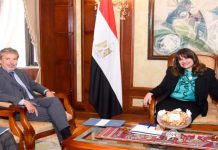 وزيرة الهجرة والسفير الإيطالي يبحثان سبل تعزيز التعاون في الملفات المشتركة وزيرة الهجرة والسفير الإيطالي يبحثان سبل تعزيز التعاون في الملفات المشتركة -صور