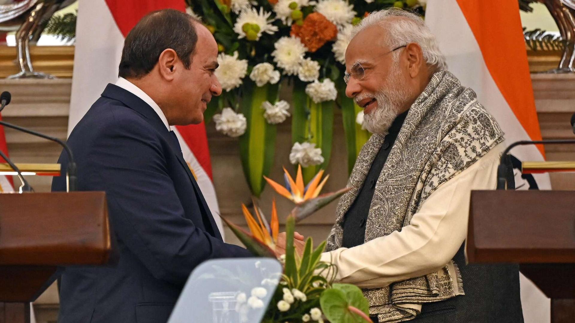 مصر والهند... ما مكاسب القاهرة من تعميق التعاون مع القوة الآسيوية الصاعدة مصر والهند... ما مكاسب القاهرة من تعميق التعاون مع القوة الآسيوية الصاعدة