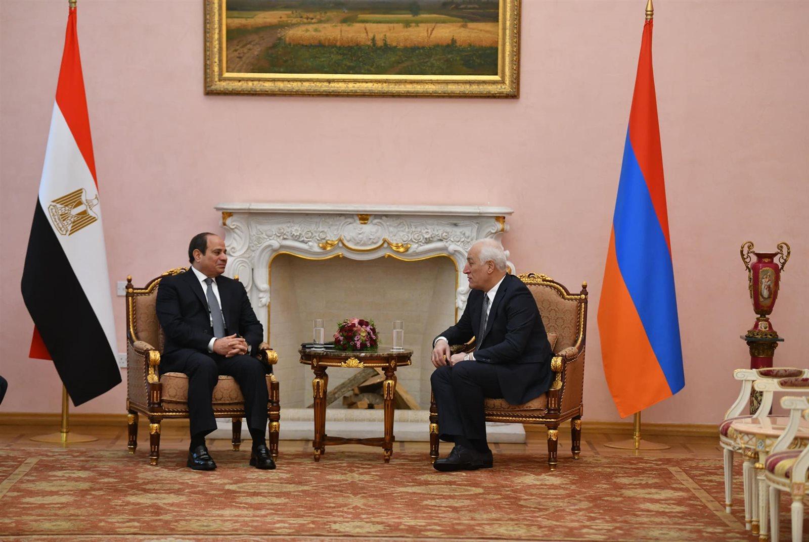 مصر وأرمينيا تبحثان تعميق العلاقات وتوقعان اتفاقات ثنائية