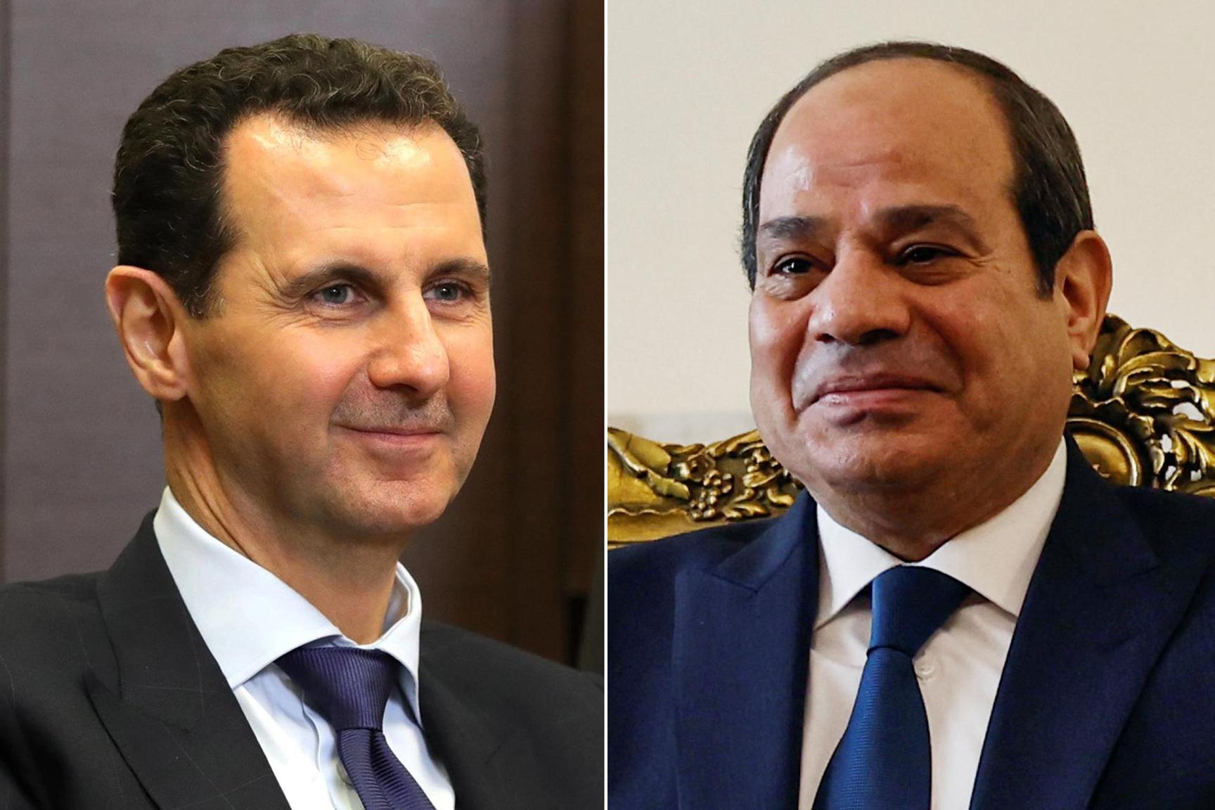 وول ستريت جورنال: لقاء محتمل بين السيسي والأسد أواخر الشهر الجاري وول ستريت جورنال: لقاء محتمل بين السيسي والأسد أواخر الشهر الجاري