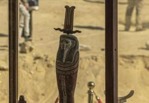 العثور على تمثال قديم لآلهة مصرية في شاطئ إسرائيلي العثور على تمثال قديم لآلهة مصرية في شاطئ إسرائيلي