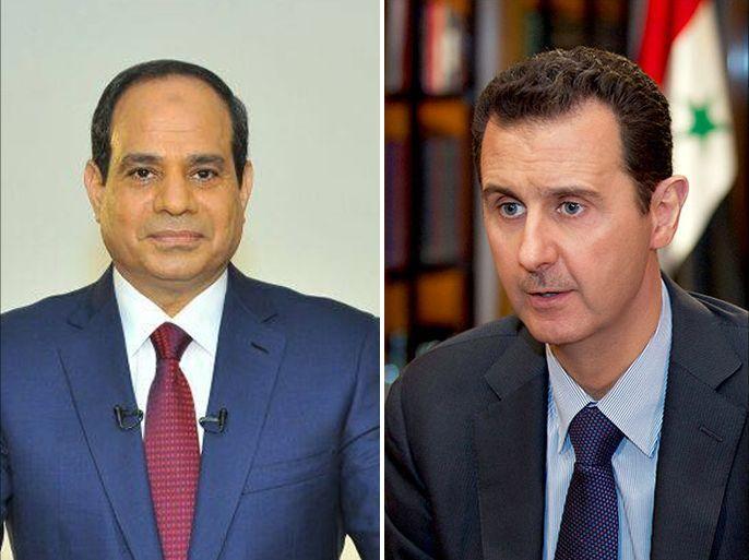 الرئيس السوري يتلقى اتصالا هاتفيا من الرئيس المصري الرئيس السوري يتلقى اتصالا هاتفيا من الرئيس المصري