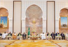 محمد بن سلمان يقيم حفل استقبال لكبار الشخصيات الإسلامية ممن تواجدوا لأداء فريضة الحج محمد بن سلمان يقيم حفل استقبال لكبار الشخصيات الإسلامية ممن تواجدوا لأداء فريضة الحج