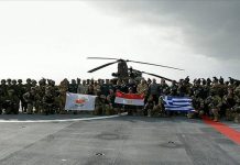 اليونان تعلن إلغاء مناورات مع مصر بسبب التطورات بالشرق الأوسط اليونان تعلن إلغاء مناورات مع مصر بسبب التطورات بالشرق الأوسط