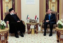 رئيسي والسيسي يلتقيان للمرة الأولى في الرياض