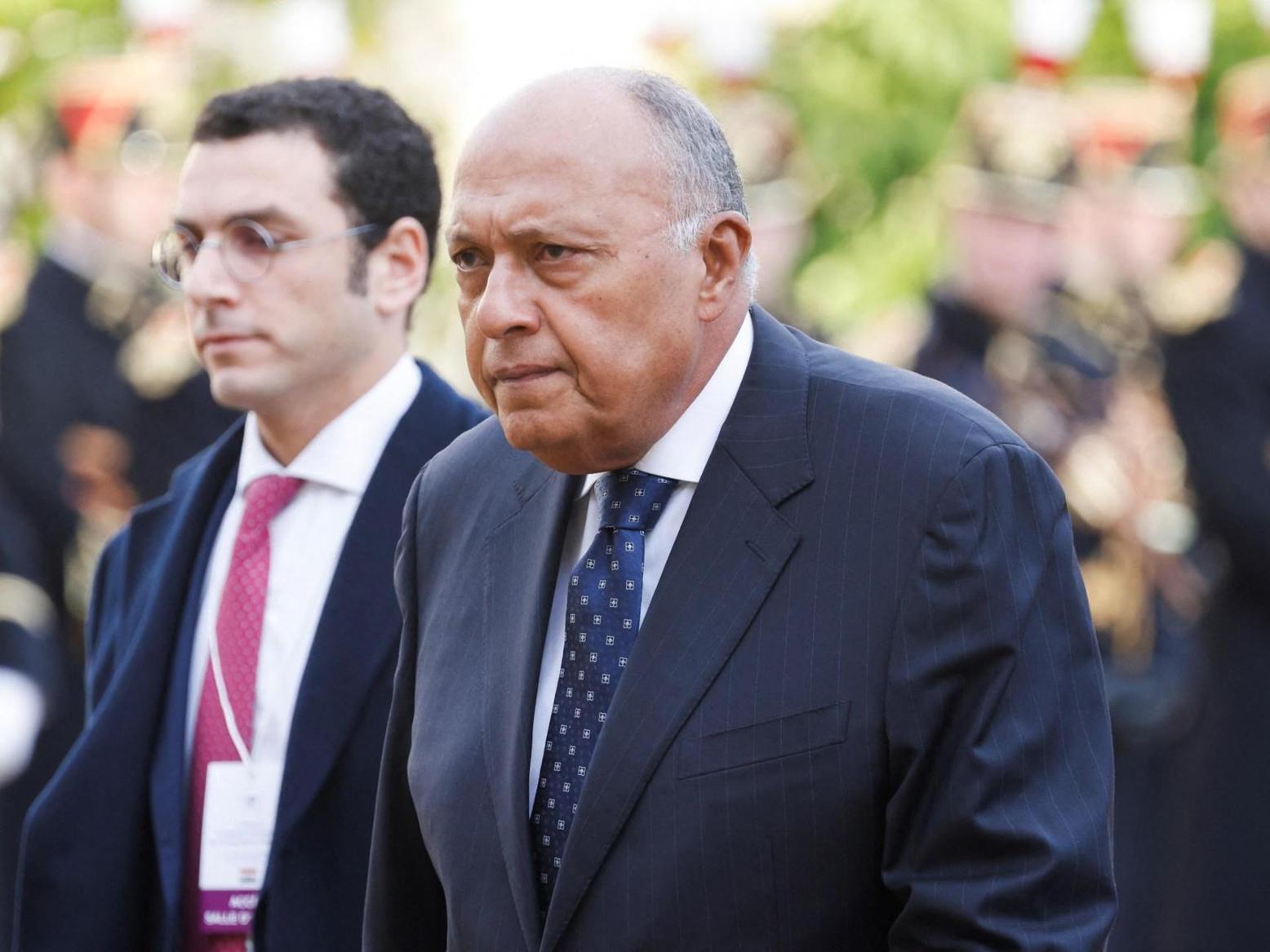 وزير الخارجية المصري يدين وزير الخارجية المصري يدين