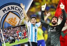 بعد هزيمة البرازيل.. أليسون يستعين بجهوزية صلاح للثأر من ألفاريز بعد هزيمة البرازيل.. أليسون يستعين بجهوزية صلاح للثأر من ألفاريز