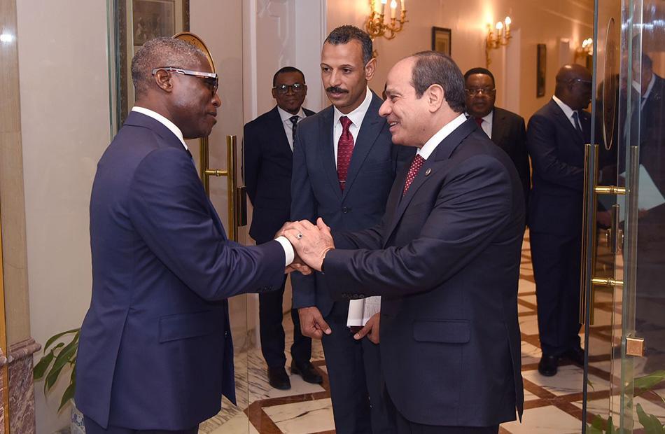 السيسي يستقبل نائب رئيس جمهورية غينيا الاستوائية ويثمن مواقف الداعمة للقضية الفلسطينية السيسي يستقبل نائب رئيس جمهورية غينيا الاستوائية ويثمن مواقف الداعمة للقضية الفلسطينية
